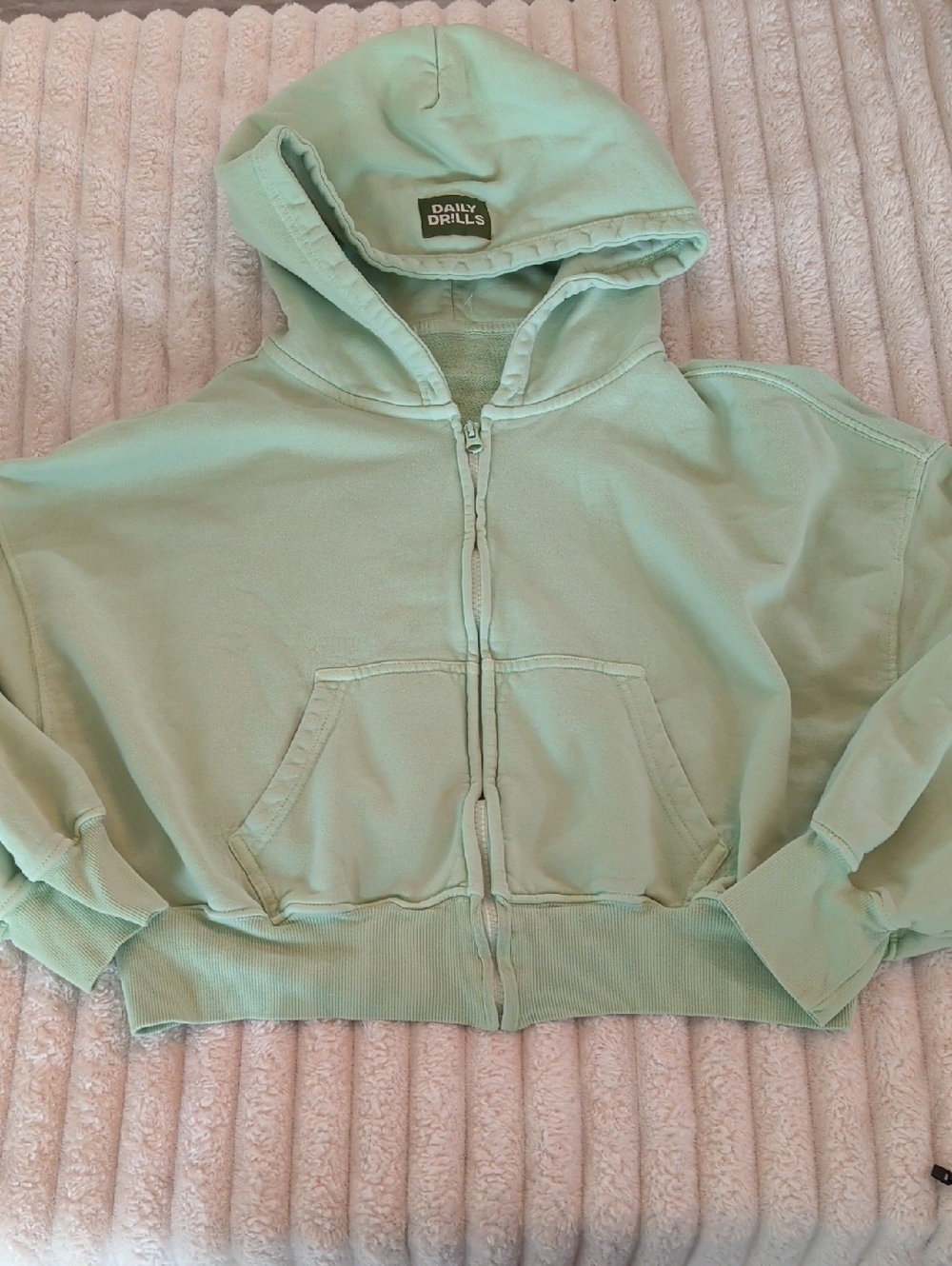 Daily Drills Mint Hoodie Zip-Up